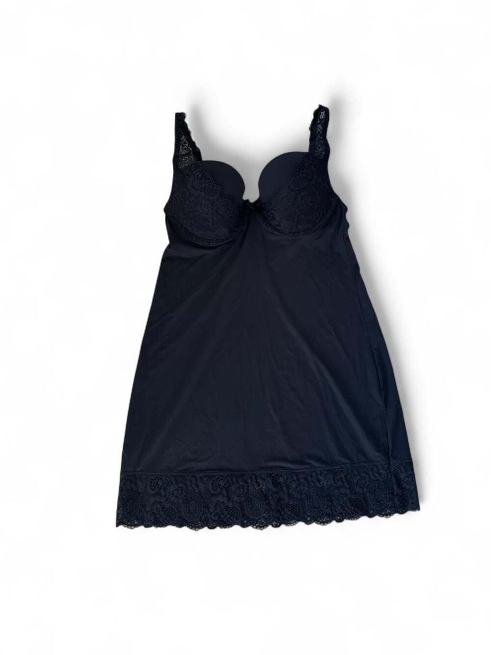 Y2K Victoria’s Secret Black Lace Slip Dress – 34D (Fits S/M)